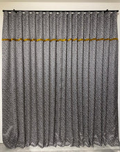 Load image into Gallery viewer, Giraffe Dark Grey Ready-Made Curtain
