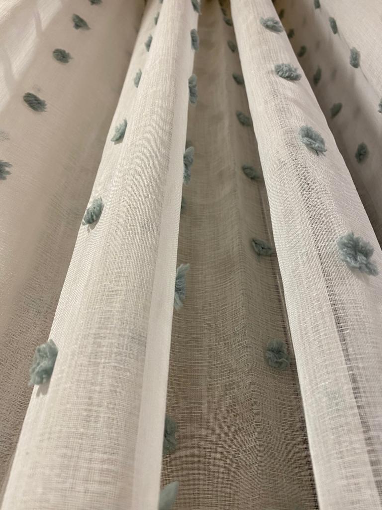 Pom-Pom Sheers Ready-Made Curtains
